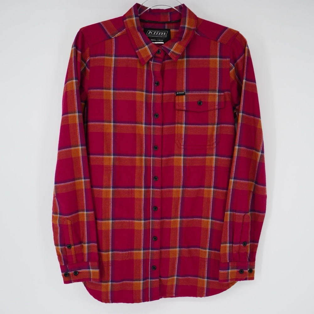 Klim Kinsey Midweight‎ Plaid Flannel Shirt Long Sleeve Motorcycle Riding Small